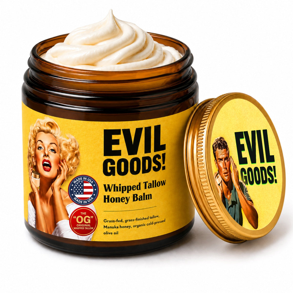 Crema de Sebo de Res Evil Goods™ con Miel de Manuka