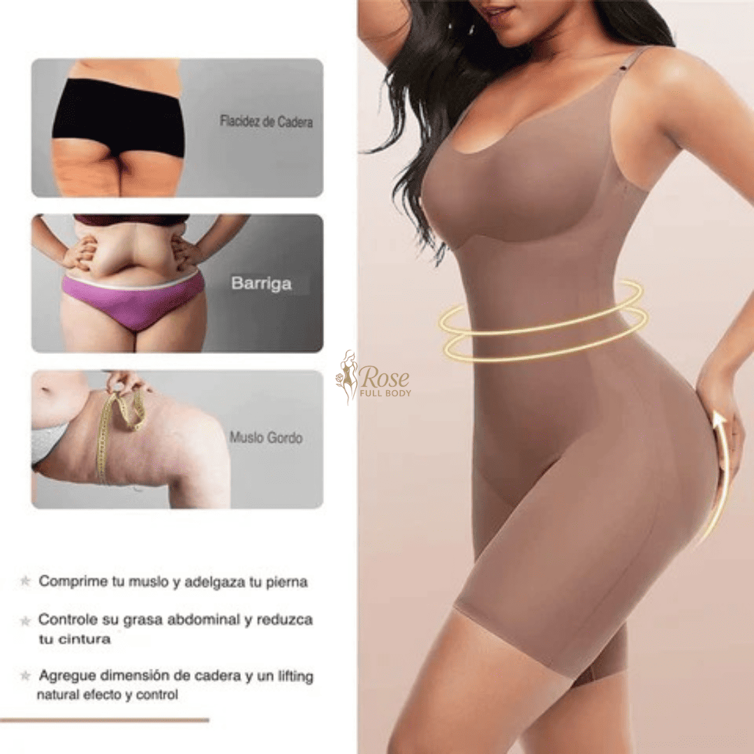 2x1 Rose™ Full Body Extra Compresión y Moldeador de Figura