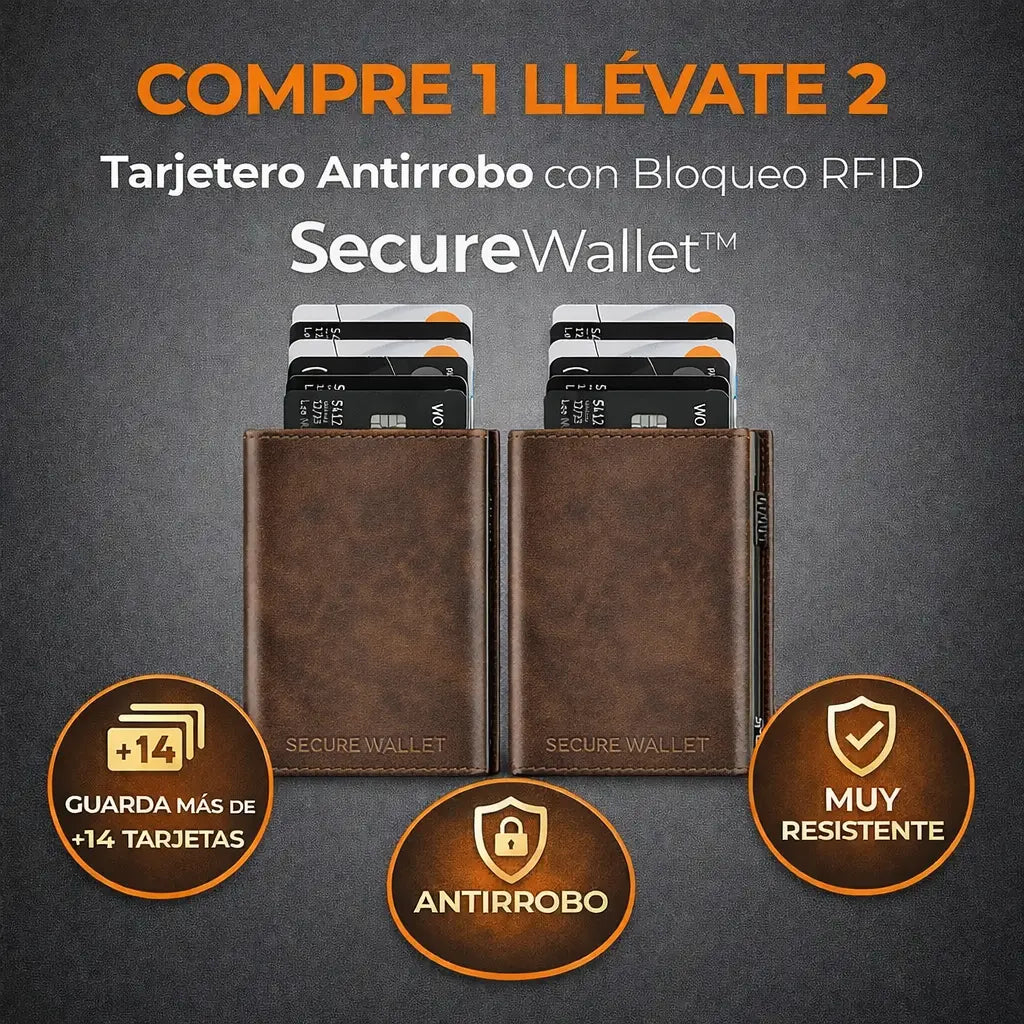 Compre 1 Llévate 2 - Tarjetero Antirrobo SecureWallet™