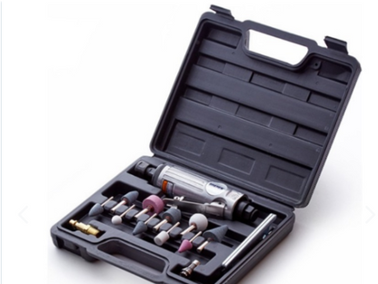 ProGrind™ – Kit de Amoladora Recta Neumática Profesional (16 Piezas)