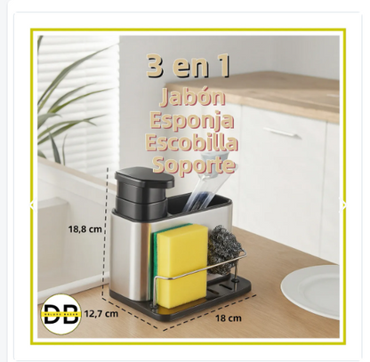 CleanTouch™ – Dispensador y Organizador de Cocina 2 en 1