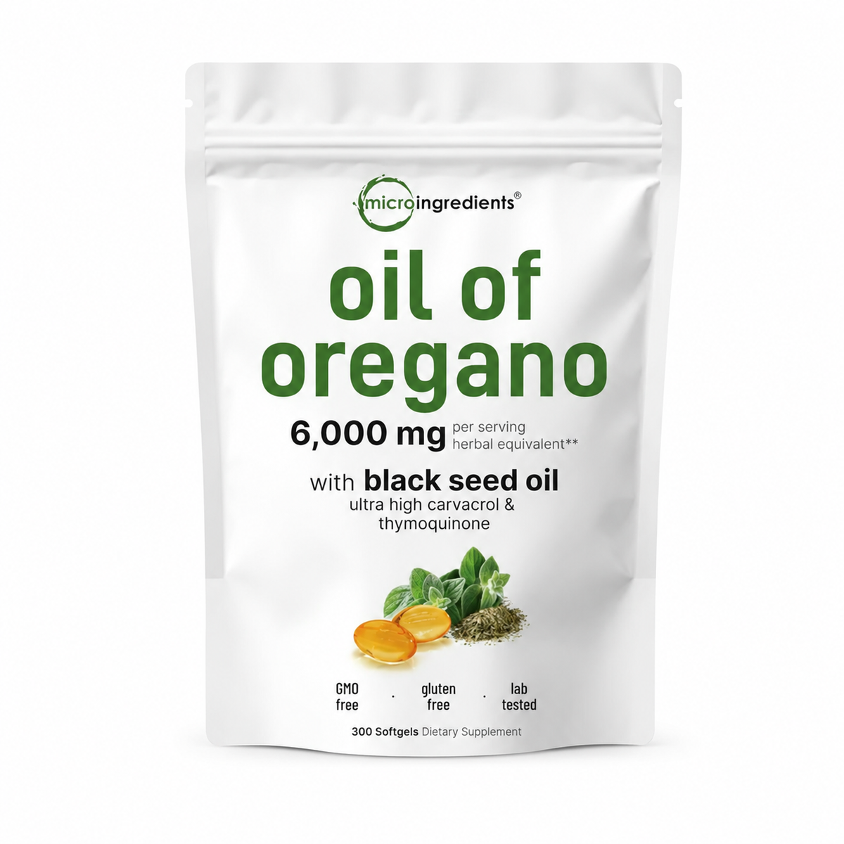 OregaFort cápsulas blandas de aceite de orégano y semilla negra