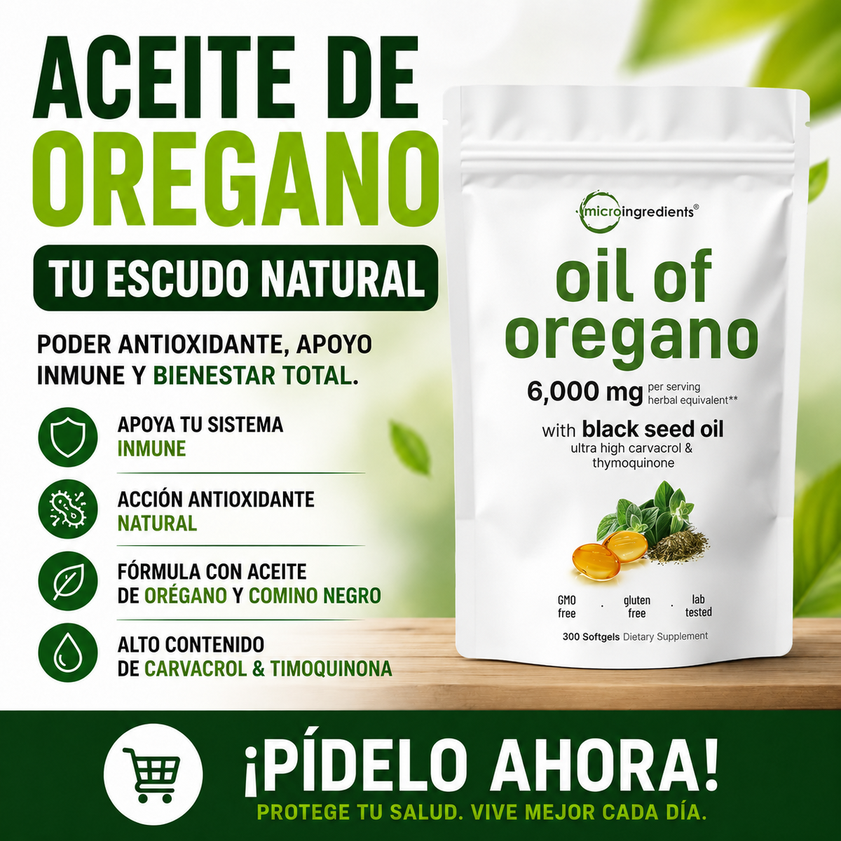 OregaFort tu escudo natural: apoya tu sistema inmune